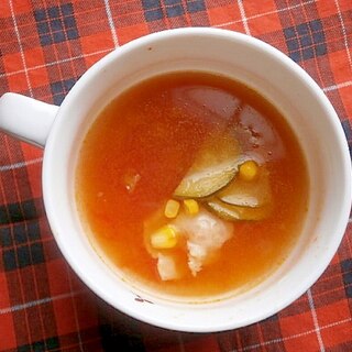 夏野菜のトマトスープ